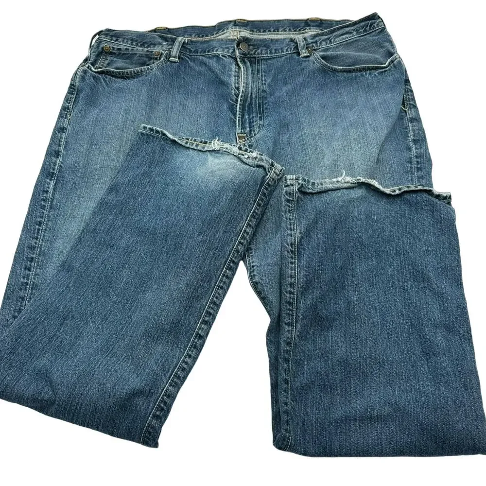POLO‎ RALPH LAUREN Mens 40x32 1594 vintage blue jeans Straight Leg 100% Cotton